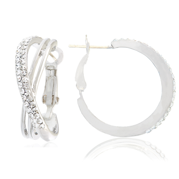 DALA HOOP EARRINGS WHITE