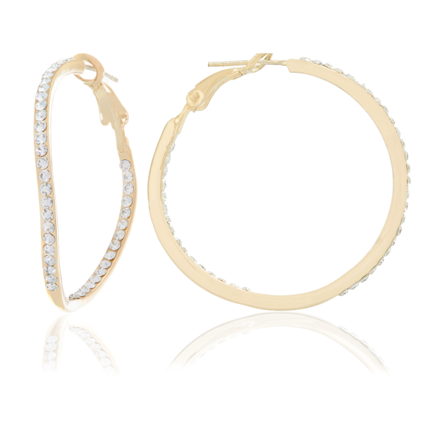 FLORA HOOP EARRINGS GOLD