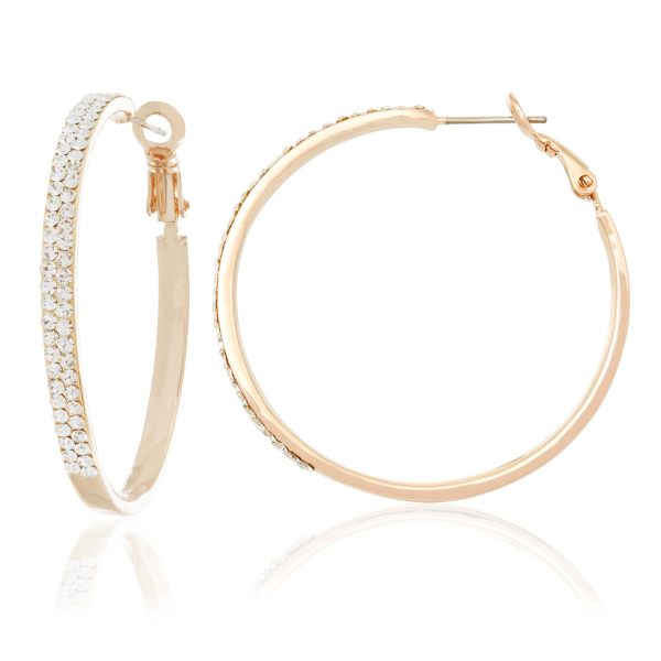 SINA HOOP EARRINGS ROSE
