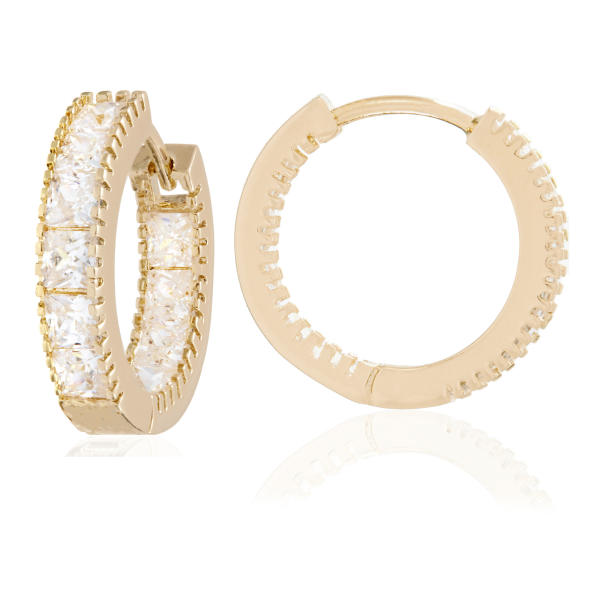 MILA HOOP EARRINGS ROSE
