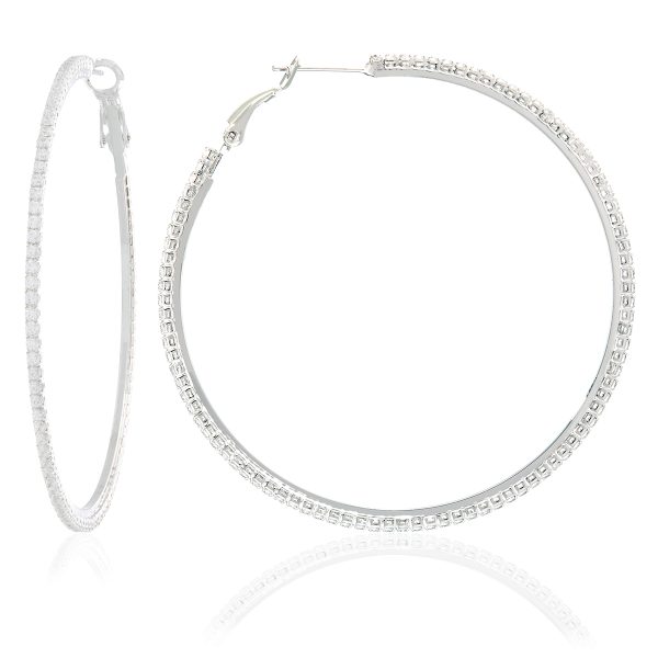 VEDI HOOP EARRINGS WHITE